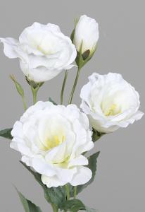 Fleur artificielle Lisianthus Eustoma - création de bouquet - H.50cm crème
