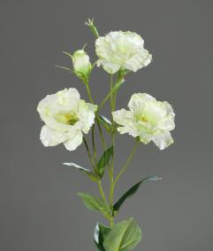 Fleur artificielle Lisianthus - cration de bouquet - H.83cm crme