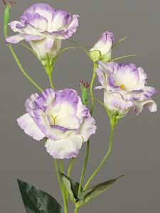 Fleur artificielle Lisianthus - création de bouquet - H.83cm lavande