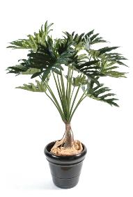 Arbre artificiel tropical Philodendron Selloum - plante d'intrieur - H.120cm vert