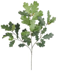 Feuillage artificiel Chne branche 38 feuilles - dcoration intrieure - H.60cm vert