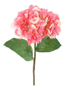 Fleur artificielle Hortensia - cration bouquet - H.80cm rose