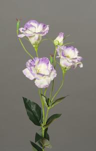 Fleur artificielle Lisianthus - création de bouquet - H.83cm lavande