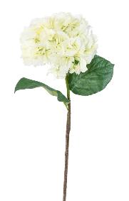 Fleur artificielle coupe Hortensia - cration bouquet - H.80cm blanc