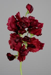 Fleur artificielle Pois de senteur - composition florale - H.46cm pourpre