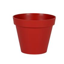 Pot pour fleur Toscane rond intrieur extrieur .80cm rouge EDA PLASTIQUES