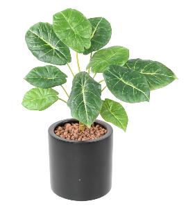 Feuillage artificiel Alocasia 10 feuilles - plante verte d'intérieur - H.50cm