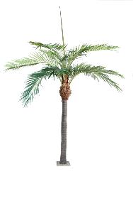 Palmier luxe fibre de coco - plante artificielle d'intrieur - H.400cm