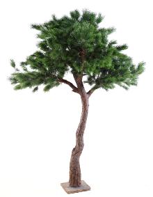 Arbre artificiel forestier Pin tte - arbre mditerranen pour intrieur - H.280cm