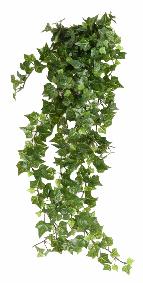 Feuillage artificiel chute de Lierre en piquet - feuilles traites anti-UV - H.60cm vert
