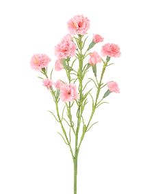 Fleur artificielle Oeillet 15 fleurs - composition florale - H.64cm rose