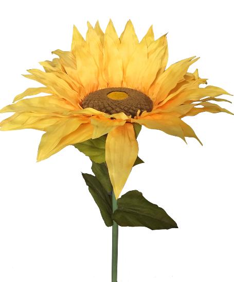 Fleur géante artificielle Tournesol XL - décoration d'intérieur - H.130cm jaune