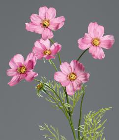 Fleur artificielle Cosmos - composition cration florale - H.67cm rose
