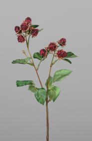 Fleur artificielle branche de mres  composition florale - H.44cm rouge