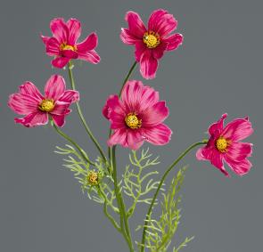Fleur artificielle Cosmos - composition cration florale - H.67cm fuchsia