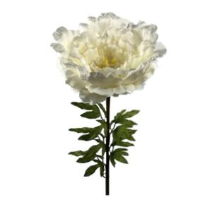 Fleur artificielle Pivoine gante Perrina - dcoration d'intrieur - H.135cm blanche
