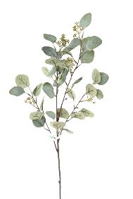 Feuillage artificiel Branche Eucalyptus - cration de bouquet - H.90cm vert