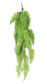 Chute artificielle Fougre large - plante retombante d'intrieur - H.123cm vert