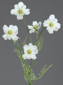 Fleur artificielle Cosmos - composition création florale - H.67cm crème