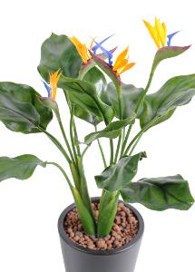 Strelitzia artificiel en piquet résistant UV - plante d'extérieur - H.50cm 