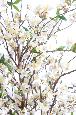 Arbre artificiel fleuri Cerisier en fleurs - plante synthétique - H.150cm blanc