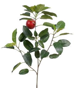 Feuillage artificiel branche Pommier et fruit - dcoration pour intrieur - H.75cm