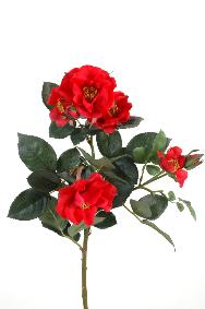 Fleur artificielle coupe rose Mandy - natural touch - H.45cm rouge
