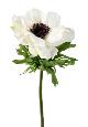 Anémone artificielle fleur coupée - création florale intérieur - H.35cm blanc