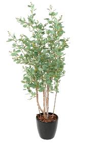Arbre artificiel Eucalyptus - plante synthtique d'intrieur - H.160cm vert