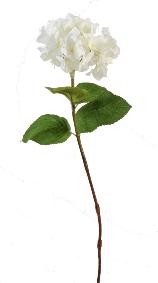Fleur artificielle Hortensia - cration bouquet - H.80 cm blanc