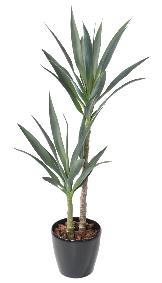Plante artificielle Yucca Rapier 2 tiges - dcoration pour intrieur - H.110cm