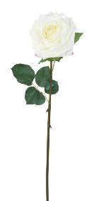 Fleur artificielle coupe rose - dcoration intrieure - H.74 cm blanc