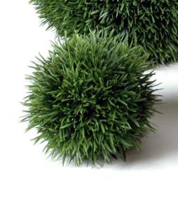 Boule d'herbe artificielle - plante pour intrieur extrieur - .13cm vert