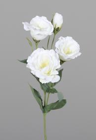Fleur artificielle Lisianthus Eustoma - cration de bouquet - H.50cm crme