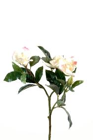 Gardenia artificielle fleur coupe - cration florale intrieur - H.65cm crme rose
