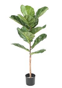 Arbre artificiel Ficus Lyrata - plante semi-naturelle d'intrieur - H.100cm vert