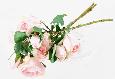 Bouquet artificiel 6 fleurs roses - décoration d'intérieur - H.45cm rose clair