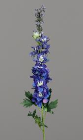 Fleur artificielle Delphinium - cration de bouquet - H.78cm bleu