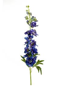 Fleur artificielle Delphinium - cration de bouquet - H.90cm bleu