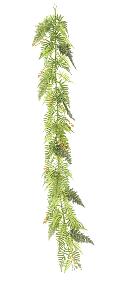 Guirlande artificielle de Fougre - feuillage synthtique d'intrieur - H.180cm vert