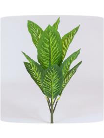 Feuillage artificiel piquet Dieffenbachia mini intrieur 34cm vert