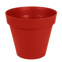 Pot pour fleur Toscane rond intrieur extrieur .100cm rouge EDA PLASTIQUES