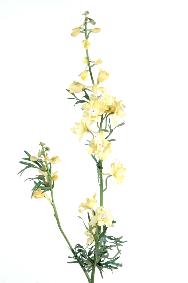 Fleur artificielle Delphinium - cration de bouquet - H.70 cm jaune