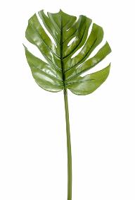 Feuille artificielle de Philodendron - dcoration d'intrieur - H.45cm vert