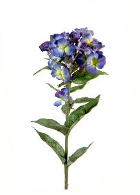 Fleur artificielle de Phlox - cration florale intrieur - H.70cm bleu