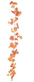 Guirlande artificielle de vigne 54 feuilles - intrieur - H.180cm automne