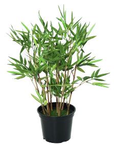 Plante artificielle bambou cannes chaume - plante d'intérieur - H.60cm vert