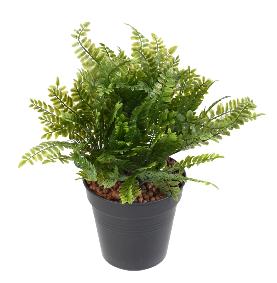 Fougre artificielle UV en piquet - plante intrieur extrieur - H.28cm vert