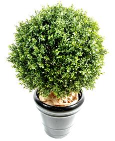 Plante artificielle Buis Boule - intrieur extrieur - .50cm vert