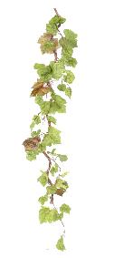 Branche artificielle de vigne 40 feuilles - intrieur - H.150cm vert marron